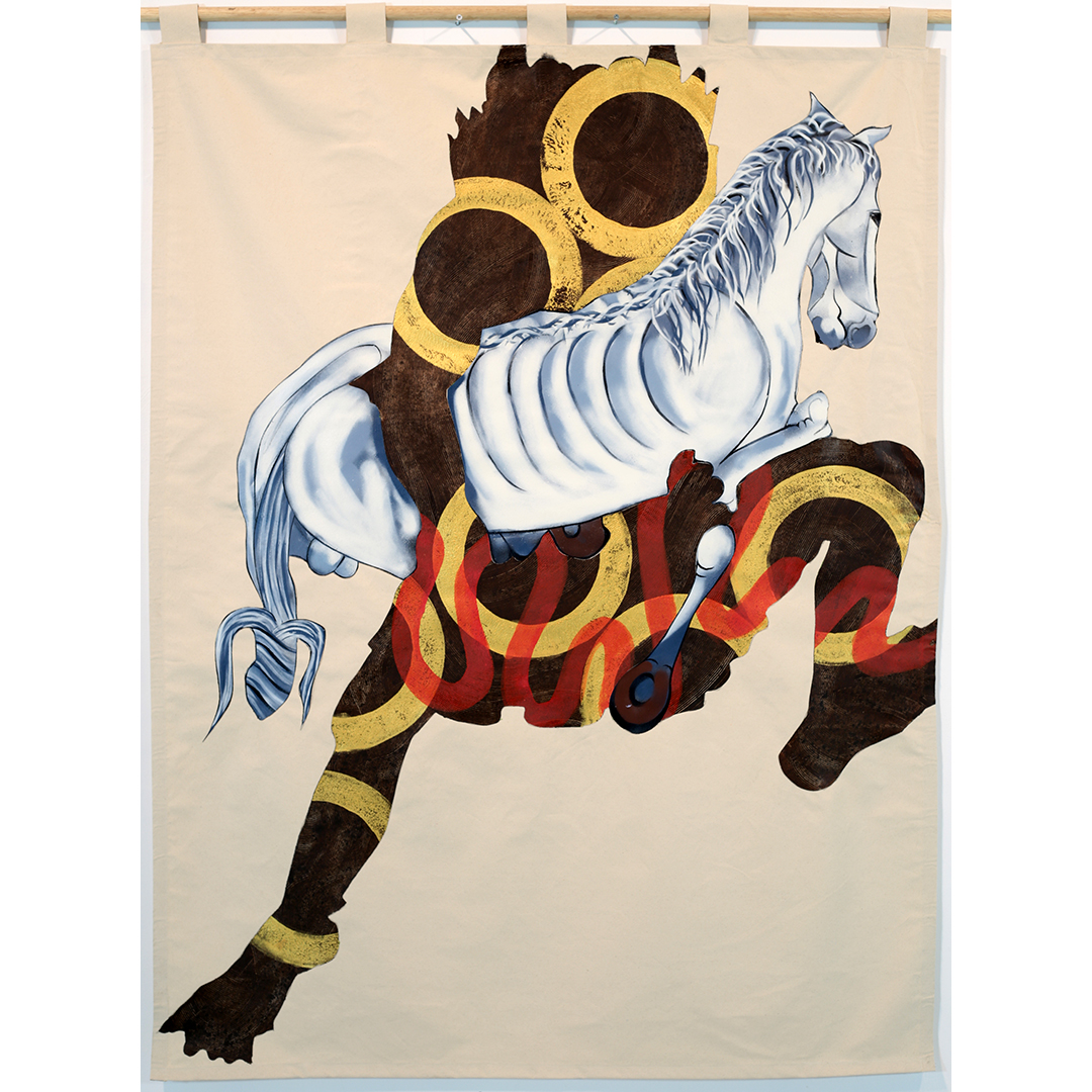 DEMON STEALS A HORSE
AT KAÇIRAN DEMON
2019
196CM x 153CM
ACRYLIC ON CANVAS
